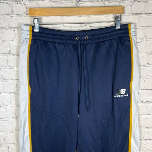 New Balance Mens Joggers Blue Track Pants size XL Elastic Waist Running Workout - Picture 2 of 11